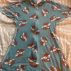 Cozy Fox Print Kids zipadee zip